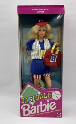 Muñeca de béisbol Barbie diseñada exclusivamente para Target 1992 Mattel No. 4583 nuevo en caja Foto 1 de 4