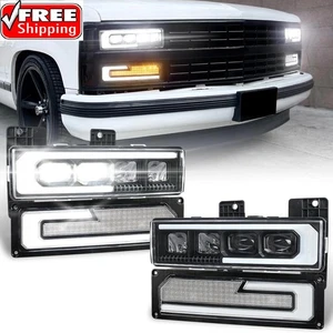 NEW MOVOTOR LED Headlight Assembly Compatible with 1988-1998 Chevy GMC - Bild 1 von 7