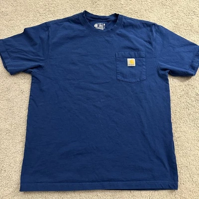 Camiseta de manga corta Carhartt para hombre holgada azul real talla mediana Foto 1 de 4