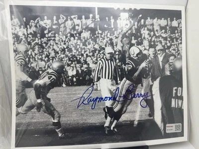 Raymond Berry HOF 1973 Baltimore Colts Signed 8x10 Photo Tri Star Certified Auto - Image 1 of 2