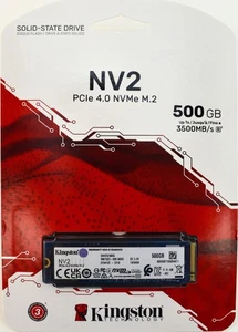 Kingston NV2 M.2 2280 500GB NVMe PCIe 4.0 Internal SSD - Picture 1 of 6