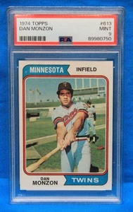 1974 TOPPS # 613 Dan Monzon PSA 9 MINT # 89980750 MINNESOTA TWINS !!! - Picture 1 of 2