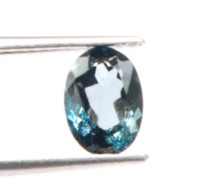 Topazio naturale Londra blu taglio ovale pietra preziosa sfusa topazio 1,05 cts 7x5x3,5 mm - Foto 1 di 3