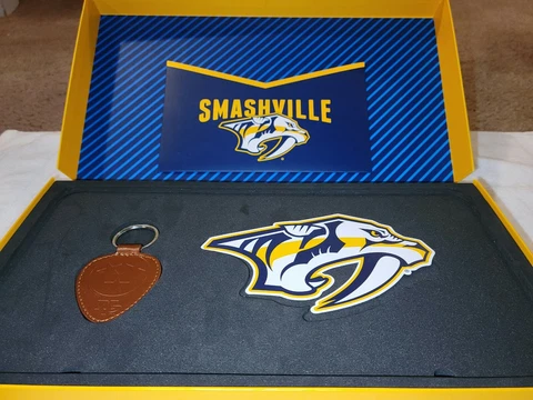 Nashville Predators NHL License Plate Frame, Sticker, Key Chain Cover