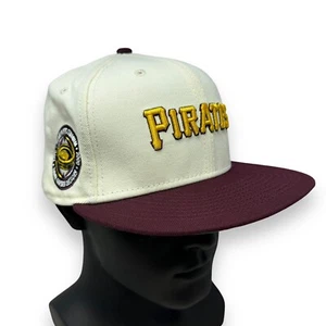 Pirates New Era Fitted Hat Size 7 3/8 MLB 59Fifty Cap Three Rivers Side Patch  - Picture 1 of 9