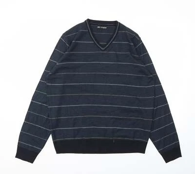 Sudadera M&S para Hombre Azul a Rayas Acrílico Talla L Foto 1 de 4