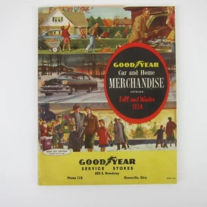 1954 Goodyear Katalog Auto & Haus Handelsware Reifen Spielzeug Geräte Fahrräder Vintage - Bild 1 von 17
