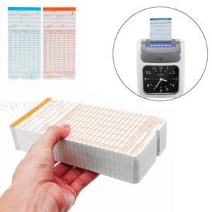 Monthly Payroll Cards For Employee Time Attendance Bundy Clock Recorder 200/400 - Picture 1 of 14
