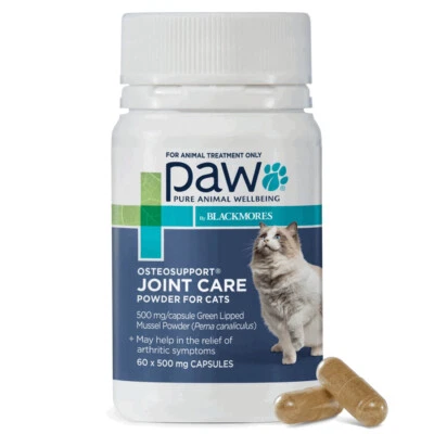 PAW by Blackmores Osteosupport - Joint Supplement for Cats (60 Capsules) - image 1 of 4
