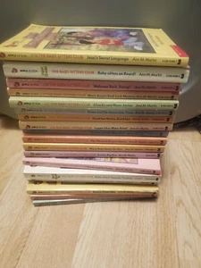 Baby Sitters Club Huge Lot of 18 Chapter Books by Ann Martin - Vintage - Picture 1 of 7