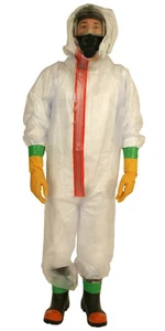 Respirex Nuprotex E300 Suit PVC Coverall 1 Piece Nuclear Survival Avon Scott - Picture 1 of 10