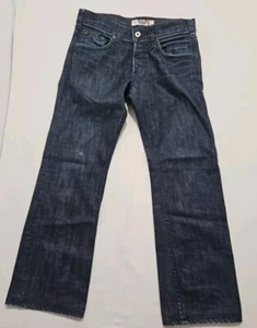 Jeans Western Glove Works 1921 34X30 Azul Denim Botón Mosca Elástico Grunge LEER. - Imagen 1 de 14