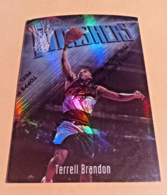  1997-98 Topps Finest SILVER Terrell Brandon Uncommon Refractor #122 *0142/1090* - Image 1 of 3