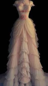 Vestidos de graduación drapeados en capas de tul línea A vintage románticos con cremallera trasera cola pequeña - Imagen 1 de 5