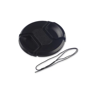 67mm Center Pinch Snap on Front Lens Cap Cover for Canon Nikon Sony w String - Picture 1 of 4