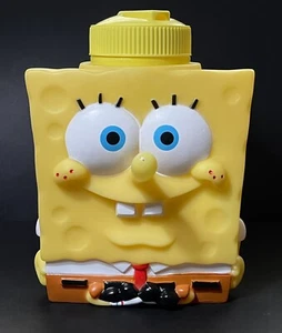 2013 SpongeBob Squarepants Drink Water Bottle Cup Universal Studio Viacom Clean - Picture 1 of 8