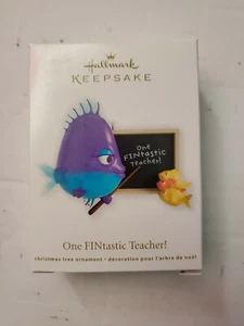Hallmark Keepsake One Fintastic Teacher Christmas Ornament New In Box - Picture 1 of 1