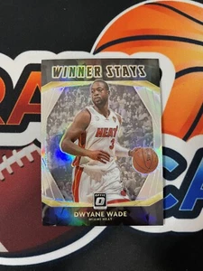 2020-21 Optic Dwyane Wade silver prizm Winner Stays Insert Heat - Picture 1 of 2