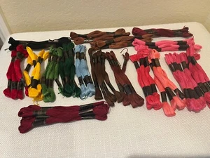 Lot of 6 Strand Cotton Embroidery/Needlework Floss Anchor Multi 68 Skeins - Picture 1 of 6