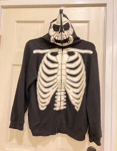 SKELETON Hoodie Sweatshirt Boys Halloween Costume Four Seasons Youth XL 14/16 - Picture 1 of 7