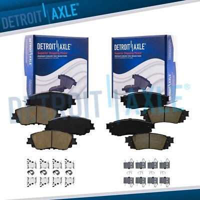 4pc Front Rear Ceramic Brake Pads for Toyota Rav4 Venza C-HR Lexus ES250 UX200 - Image 1 of 4