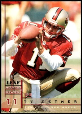 1998 Leaf Rookies & Stars #87 Ty Detmer - Image 1 of 2