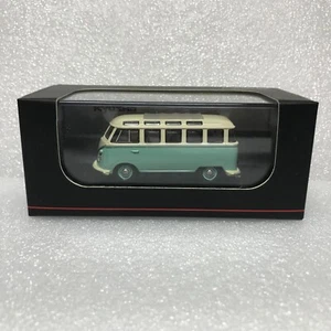 VOLKSWAGEN TYPE 2 (T1) LIGHT GREEN/ WHITE #KYOSHO MODEL 1/64 #KS07050A4 - Picture 1 of 4
