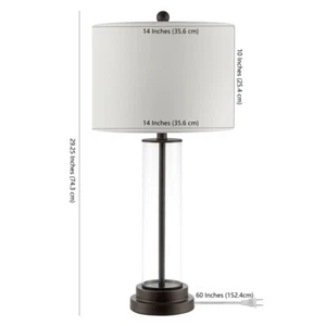 Safavieh CASSIAN GLASS TABLE LAMP, Reduced Price 2172701299 TBL4253B - Picture 1 of 5