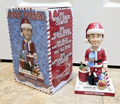 Springfield Cardinals St Louis 2011 David Freese Bobblehead Santa Navidad SGA Foto 1 de 4