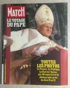 Old french magazine Paris Match n°1620 du 13/06/1980 Jean Paul 2 en France - Picture 1 of 1