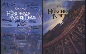 ART OF HUNCHBACK NOTRE DAME 1st Ed. OP Book SIGNED by 17 DISNEY ARTISTS, 1997 - Foto 1 di 6