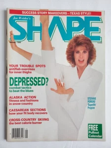 1/1986 Joe Weider's SHAPE magazine STEPHANIE POWERS Rita Wilson Calendar Inside - Picture 1 of 11