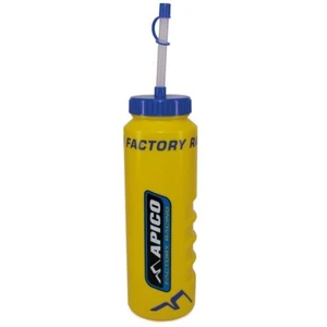 APICO FACTORY RACING SPORT TRINKFLASCHE MIT LANGEM STROHHALM - GELB/BLAU 1ltr - Bild 1 von 2