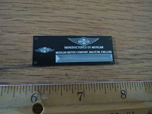 Morgan Metal Display Plaque Diecast 1/16 1/18 1/43 Aero 8 Minicraft 3 Wheeler - Picture 1 of 1