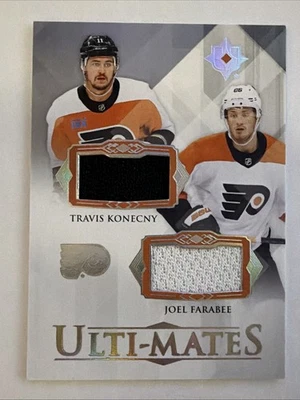 2023-24 Upper Deck Ultimate Collection - Ulti-Mates Travis Konecny, Joel Farabee - Image 1 of 2