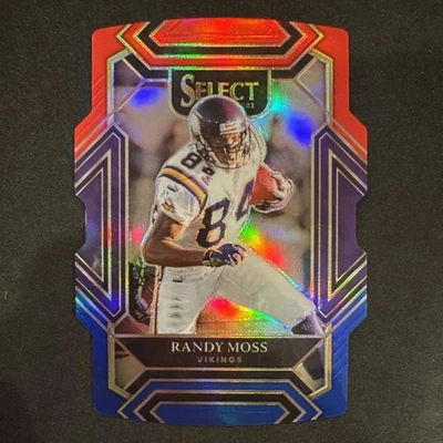 2021 Selet Randy Moss Club Level #237 Red Purple Blue Die Cut - Image 1 of 2