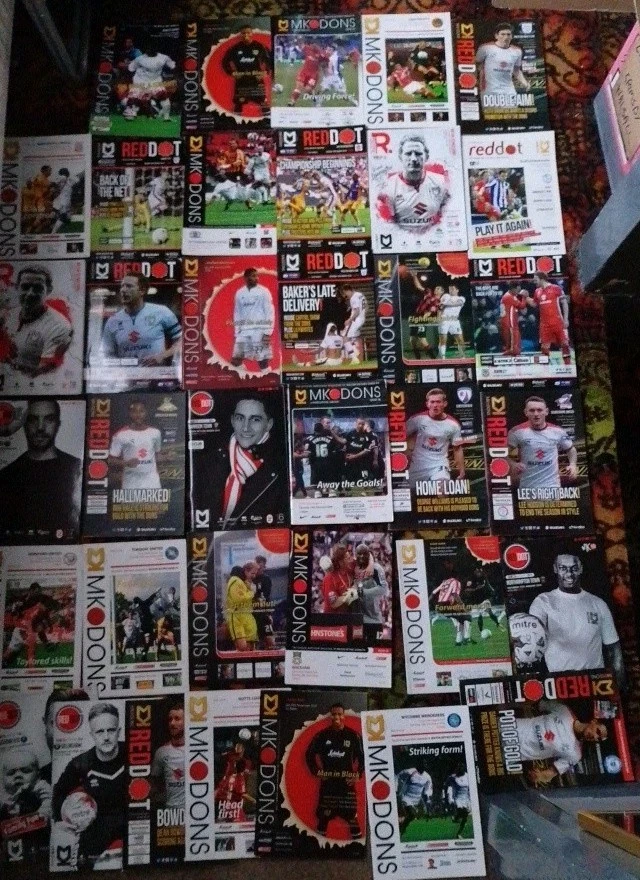 36 Milton Keynes Dons Programmes Can Split - Image 1 of 4