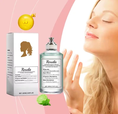 Perfume Corporal Refrescante Roxelis 100 ml - Aroma Burbuja Ligera de Larga Duración Foto 1 de 3