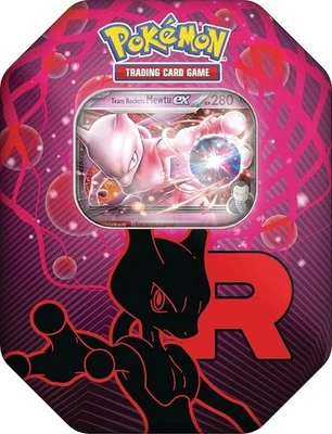 Pokemon TCG - Team Rocket Tins Mewtu ex Tin-Box - DEUTSCH NEU & OVP - Bild 1 von 4