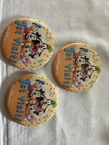 Disney - My First Visit Button - Set Of 3 - Picture 1 of 6