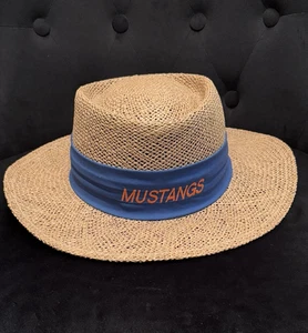 Aureus Mustangs Straw Hat Size 8 - Picture 1 of 6