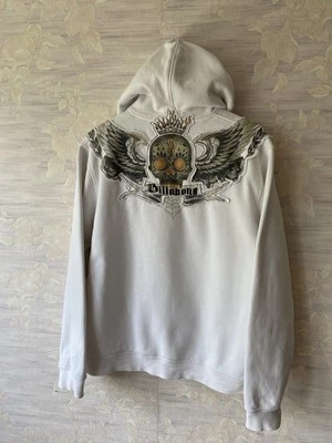 Sudadera con Capucha Calavera Cremallera Billabong Y2K De Colección Rara Talla M Años 90 Surf Patinaje Foto 1 de 4