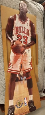 Michael Jordan 1996 cartón tamaño natural recortado standee cubierta superior en original Caja Foto 1 de 4