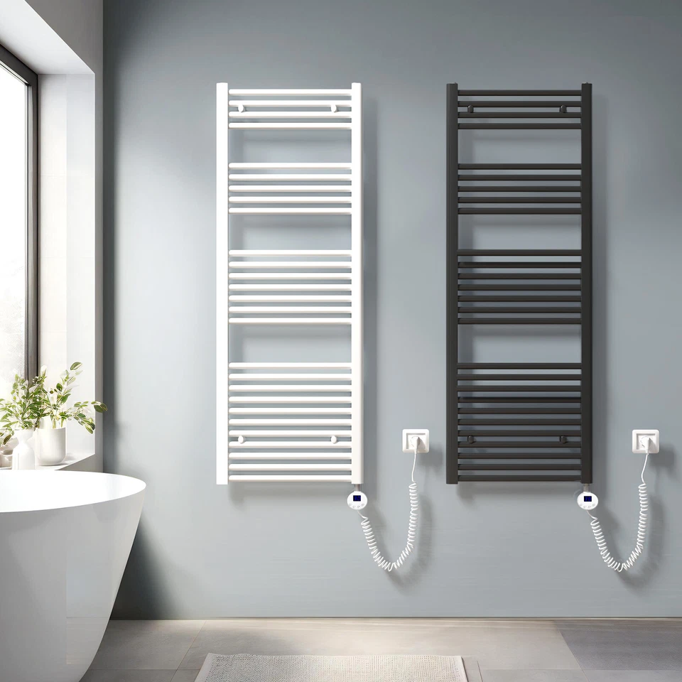 MEYKOERS Elektrisch Badheizkörper Handtuchheizung Mit Thermostat Elektro Handtuchwärmer B