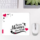 JUNIWORDS Mauspad Mousepad "Beste Mama der Welt" M-8 Muttertag Geburtstag 