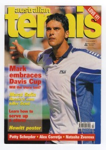 Australian Tennis Postcard. Tennis Magazine issue 1999 Mark Philippoussis