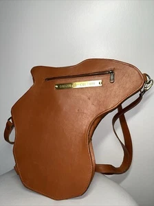 Orijin Culture Cognac Brown Leather Backpack Zip Bag Size Large Limited Edition - Picture 1 of 14