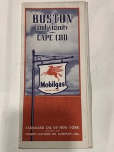 Karte Boston und Umgebung Cape Cod Mobilgas/Standard Oil of NY 1939 - Bild 1 von 5