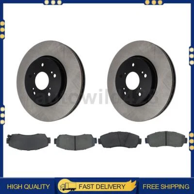 Pastillas de freno de disco y rotores delanteros Centric para Honda CR-V 2012 2013 2014 2015 2016 Foto 1 de 4