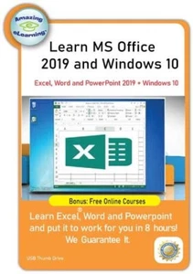 Learn Office 2019 and Windows 10 Complete for PC, Mac Users with USB thumb drive - Picture 1 of 1